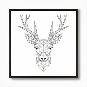 Deer Head 1 Art Print