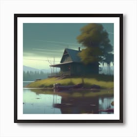 House By The Lake 8 Art Print