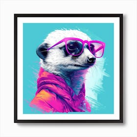 Meerkats Pop Art Print