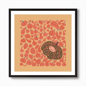 Pumpkins Art Print