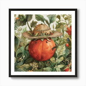 Tomato In The Garden Affiche