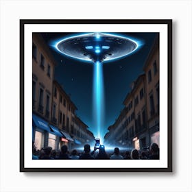 Alien Spaceship 1 Art Print