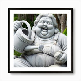 Laughing Buddha Art Print