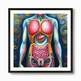 Organs Of The Human Body 15 Art Print