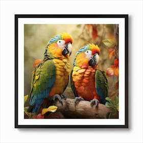 Parrots Art Print