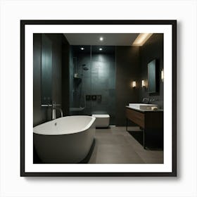 Modern Bathroom Art Print