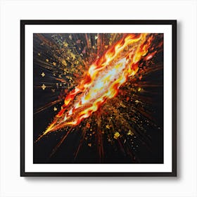 Fire world Art Print