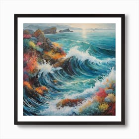 Ocean Waves Art Print