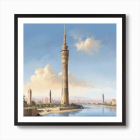 Egyptian Tower Art Print