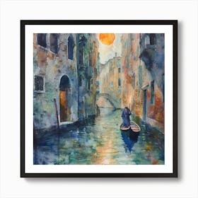 Myeera Abstract Watercolor Painting Of A Medieval Street Next T E359d762 25d0 49a2 Adf0 43ea7eee4e74 Art Print