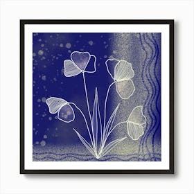 Flower Nature Abstract Art Art Print