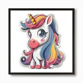 Unicorn Sticker 73 Art Print