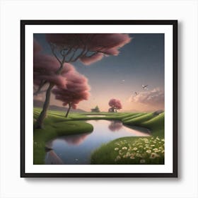 Cherry Blossoms 4 Art Print