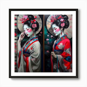 Geisha Art Print