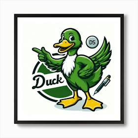 Duck Logo Poster