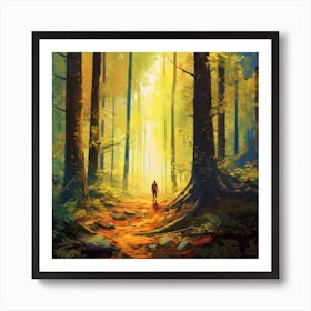 Alone In The Woods Art Print