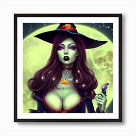 Halloween Witch Art Print