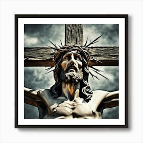 Jesus Christ On The Cross Art Print