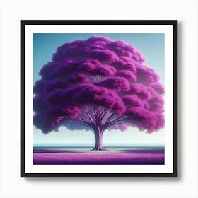 Purple Tree 1 Art Print