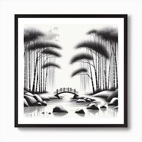 Black And White Painting Art Print