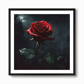 Dark Rose 1 Art Print