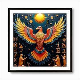 Egyptian Phoenix 2 Art Print