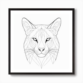 Lynx Head Art Print