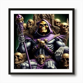King Of The Skeletons 1 Art Print
