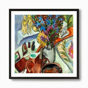 Flowers In A Vase 16 Art Print