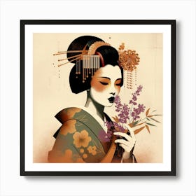 Japan Geisha Visual 44 Art Print