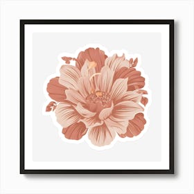 Dahlia Flower Art Print