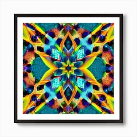 Psychedelic Mandala 3 Art Print