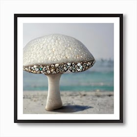 Diamond Mushroom Art Print