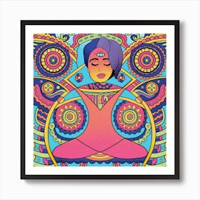 Third Eye Square Art Print