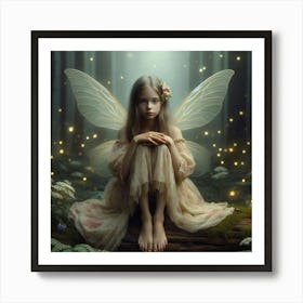 Fairy In The Forest 35 Art Print