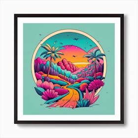 Tropical Paradise Art Print