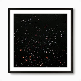 A Retro Inspired Scene Colors An Abstract Galaxy On A Background Of Space Magic Effects Shimmering (7) 1 Art Print