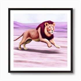 Lion Love Art Print