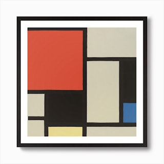 Composition (1921), Piet Mondrian Square Art Print
