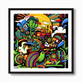 Psychedelic Art Art Print