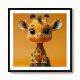 Cute Giraffe 27 Art Print