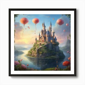 Fairytale Castle art print Art Print