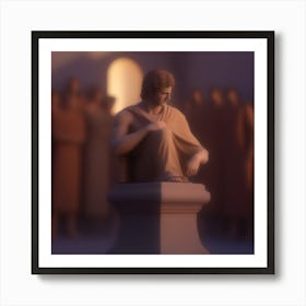 Statue Of Aphrodite 1 Art Print