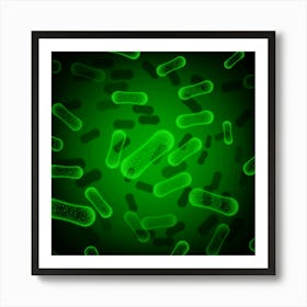 Bacteria - Bacteria Stock Videos & Royalty-Free Footage Art Print