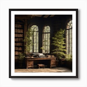 An old Library Art Print
