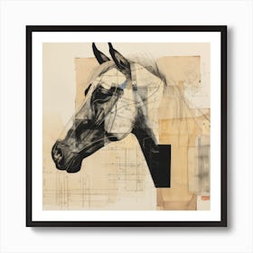 Abstract Equines Collection 24 Art Print