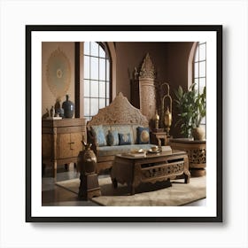 Oriental Living Room Art Print