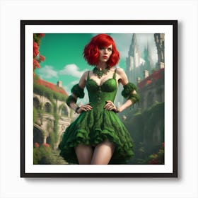 Red Hair Tess Synthesis - Whimsy(2) Art Print