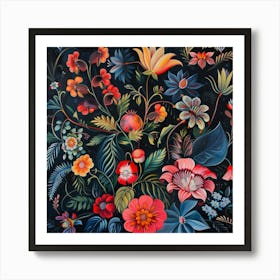 Floral Spotlight (8) Art Print