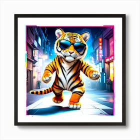 Tiger In Sunglasses Art Print